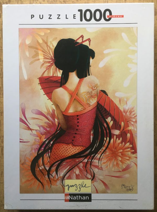 Image of the puzzle 1000, Nathan, Miss Swan, Misstigri, Factory Sealed, Picture of the box