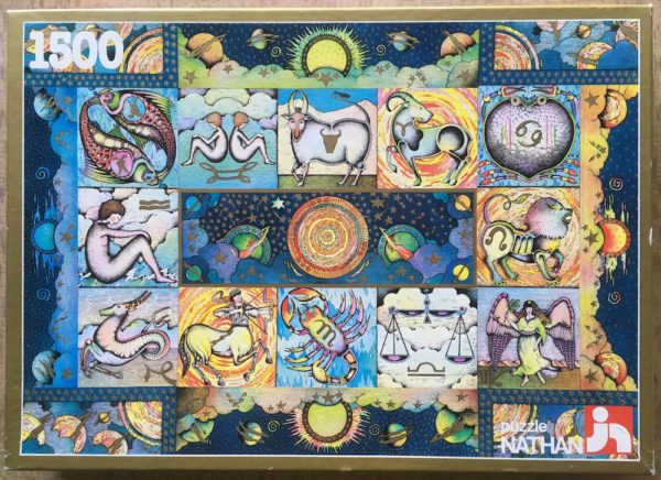 Image of the puzzle 1500, Nathan, The Signs of the Zodiac, Complete, Picture of the box