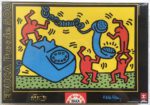 Image of the puzzle 500, Educa, Figures with Telephone, by Keith Haring, Factory Sealed, Picture of the box