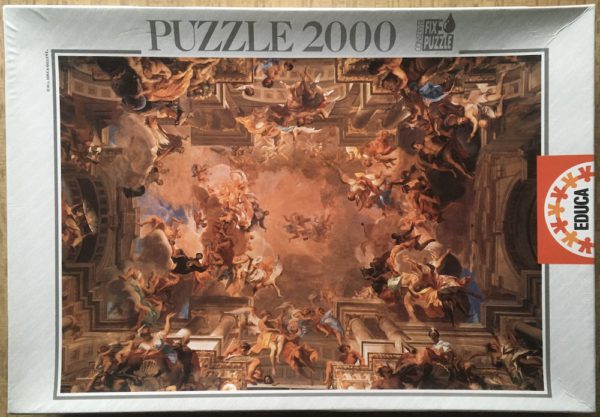 Image of the puzzle 2000, Educa, Triumph of Saint Ignatius, Andrea Pozzo, Sealed Bag, Picture of the box
