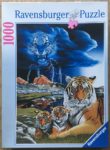 Image of the puzzle 1000, Ravensburger, Spirit of the Tiger, by Loek Brugman, Complete, Picture of the box