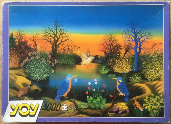 Image of the puzzle 1000, Yoy, Birds by the Pond, by Ivan Śtefanek, Complete, Picture of the box