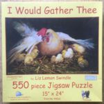 Image of the puzzle 550, SunsOut, I Would Gather Thee, by Liz Lemon Swindle, Factory Sealed, Picture of the box