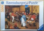 Image of the puzzle 5000, Ravensburger, The Peasant Wedding, by Pieter Bruegel the Elder, Factory Sealed, Picture of the box