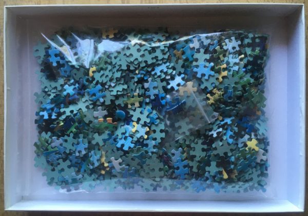 Image of the puzzle 1000, Jumbo, Yellow Iris, by Loesche & Holl, Complete, Picture of the bag