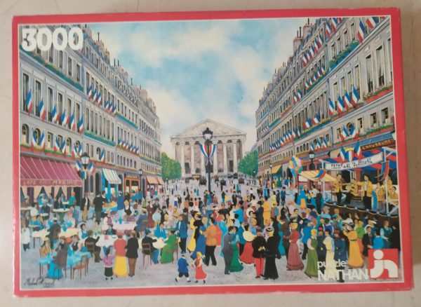 Image of the puzzle 3000, Nathan, 14th of July Celebrations Rue Royale, Sealed Bag, Picture of the box