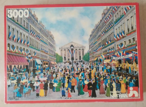Image of the puzzle 3000, Nathan, 14th of July Celebrations Rue Royale, Sealed Bag, Picture of the box