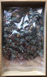 Image of the puzzle 2000, Orli, The Parca and the Angel of Death, by Gustave Moreau, Complete, Picture of the bag