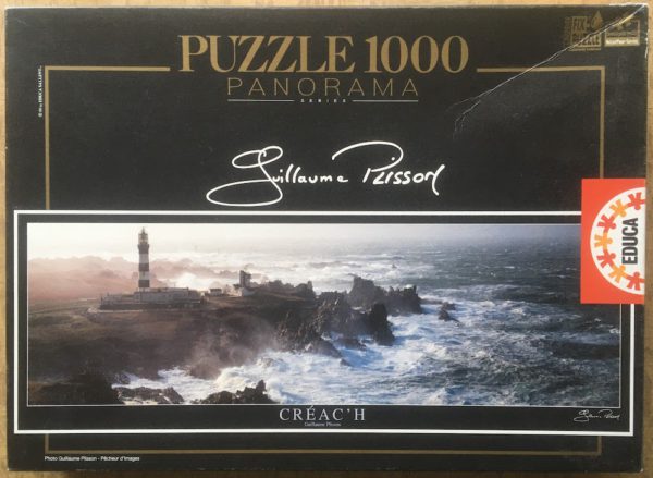 Image of the puzzle 1000, Educa, Créac'h Lighthouse, by Guillaume Plisson, Complete, Picture of the box