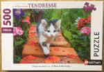 Image of the puzzle 500, Nathan, Chaton au Jardin, Klein & Hubert, Complete, Picture of the box