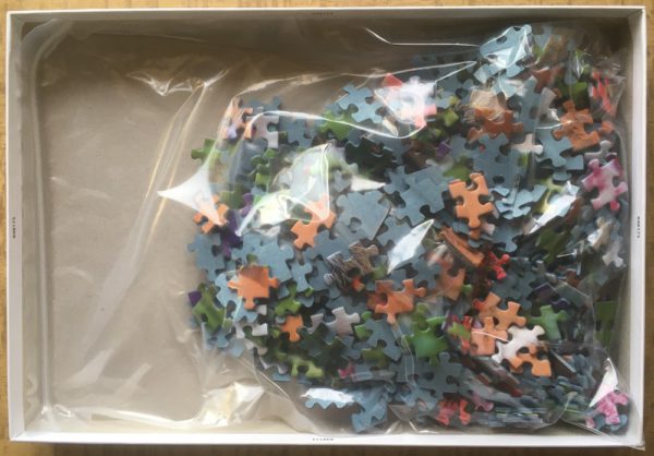 Image of the puzzle 500, Nathan, Chaton au Jardin, Klein & Hubert, Complete, Picture of the bag