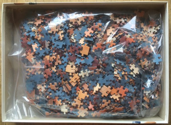 Image of the puzzle 1500, Ravensburger, White Magnolia, by Clauida Ancilotti, Complete, Picture of the bag