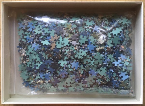 Image of the puzzle 1000, Ravensburger, Seaport Travemunde, Complete, Picture of the bag