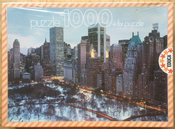 Image of the puzzle 1000, Educa, Central Park, New York, Factory Sealed, Picture of the box