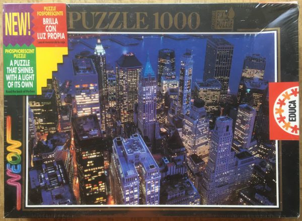 Image of the puzzle 1000, Educa, Manhattan, New York, Factory Sealed, Picture of the box