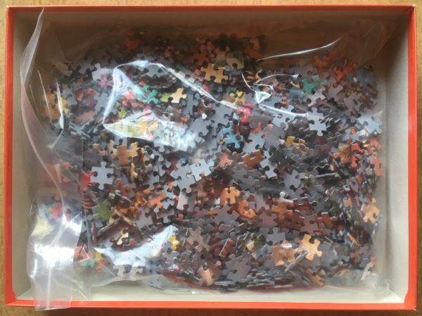 Image of the puzzle 1000, Jumbo, Puppy Playtime, by Steve Read, Complete, Picture of the bag