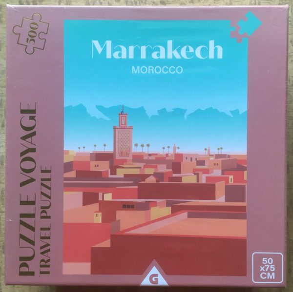 Image of the puzzle 500, Gifi Diffusion, Marrakech, Morocco, Factory Sealed, Picture of the box