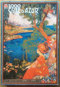 Image of the puzzle 1000, Jumbo, Côte d'Azur, by David Dellepiane, Complete, Picture of the box