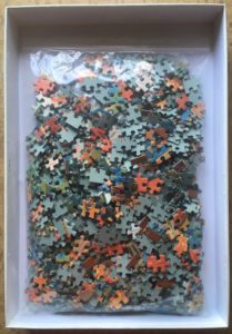 Image of the puzzle 1000, Jumbo, Côte d'Azur, by David Dellepiane, Complete, Picture of the bag