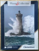 Image of the puzzle 1000, Clementoni, Four Lighthouse - Petra Storm - Finistère, by Guillaume Plisson, Complete, Picture of the box