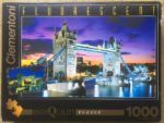 Image of the puzzle 1000, Clementoni, Tower Bridge - London (Fluorescent), Complete, Picture of the box