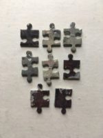 Image of the puzzle 2000, Orli, The Parca and the Angel of Death, by Gustave Moreau, Complete, Picture of the pieces