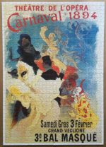 Image of the puzzle 1000, Ravensburger, French Carnival, by Jules Chèret, Complete, Picture of the puzzle