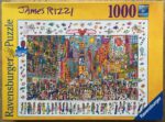 Image of the puzzle 1000, Ravensburger, Times Square - Everyone Should Go There, by James Rizzi, Complete, Picture of the box