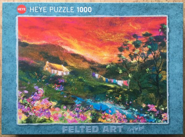 Image of the puzzle 1000, Heye, Washing Line, by Moy Mackay, Sealed Bag, Picture of the box