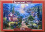 Image of the puzzle 1500, Castorland, Coastal Living, by Abraham Hunter, Complete, Picture of the box