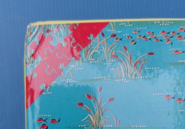 Image of the puzzle 1000, Kosmos, Pesca, by Emilia Baragiola, Factory Sealed, Picture of the corner