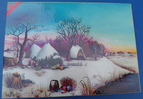 Image of the puzzle 2000, Kosmos, Inverno, Ljuba Stolfa, Sealed Bag, Picture of the box