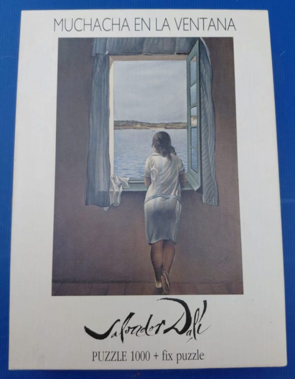 Image of the puzzle 1000, Educa, Girl at the Window, Salvador Dalí, Sealed Bag, Picture of the box
