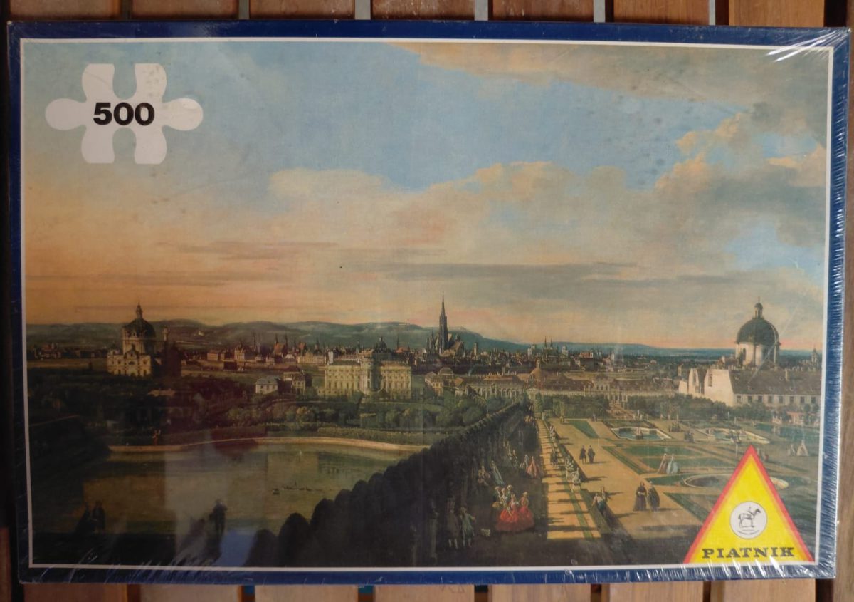 500, Piatnik, Blick vom Belvedere auf Vien, Bernardo Bellotto - Image 1