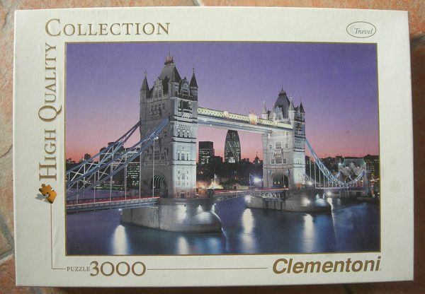 Image of the puzzle 3000, Clementoni, London - Tower Bridge, Sealed Bag, Picture of the box
