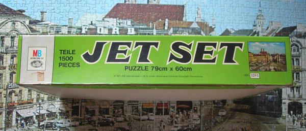 Image of the puzzle 1500, MB, Munich Germany, Complete, Detail of the box