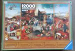 Image of the puzzle 12000, Ravensburger, The Temptation of Saint Anthony, by Hieronymus Bosch, Sealed Bag, Picture of the Box