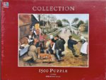 Image of the puzzle 1500, MB, Village Dance, by Pieter Brueghel the Younger, Factory Sealed, Picture of the Box