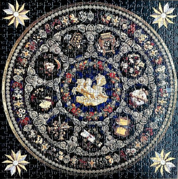 Image of the puzzle 600, F.X. Schmid, Florentine Mosaic, Complete, Picture of the Puzzle