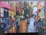 Image of the puzzle 8000, Educa, Cafe Street, Richard Macneil, Factory Sealed, Picture of the box