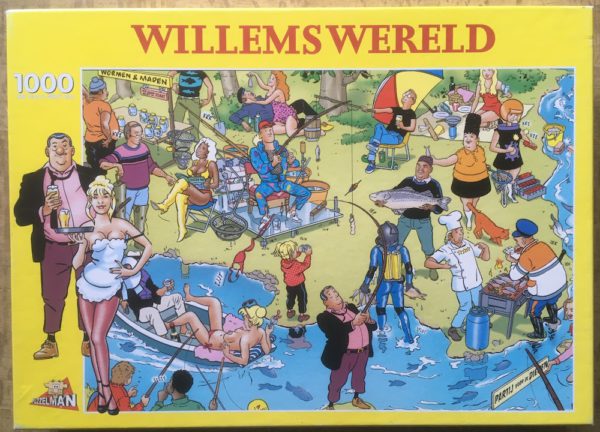 Image of the puzzle 1000, Puzzelman, Willems Wereld, Aloys Oosterwijk, Complete, Picture of the box