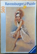 Image of the puzzle 500, Ravensburger, Sylvie, by Sara Moon, Complete, Picture of the box