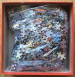 Image of the puzzle 950, Jumbo, Cars in the Make, Jan van Haasteren, Complete, Picture of the bag