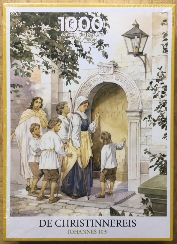 Image of the puzzle 1000, De Ramshoorn, De Christinnereis, Johannes 10:9, by Rino Visser, Factory Sealed, Picture of the box