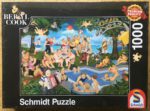 Image of the puzzle 1000, Schmidt, Good Times, by Beryl Cook, Factory Sealed, Picture of the box