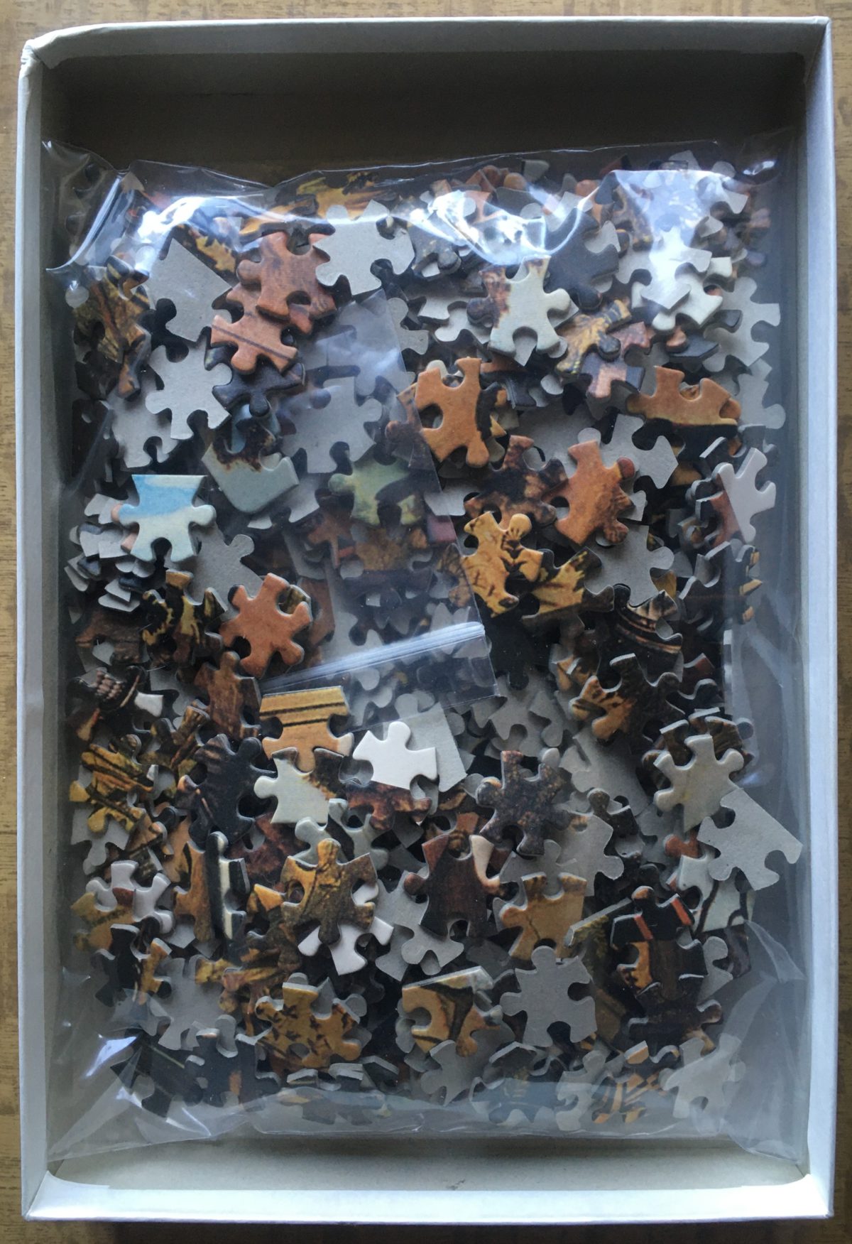 Image of the puzzle 500, Angelini, Ritratto di Cavaliere, by Vittore Carpaccio, Complete, Picture of the bag