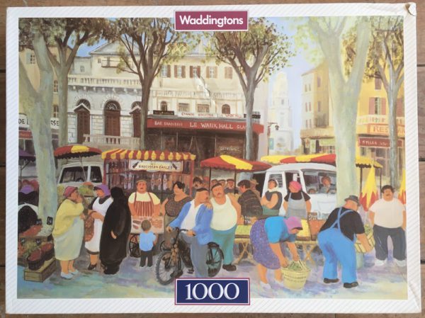 Image of the puzzle 1000, Waddingtons, Provence, Arles Market, by Margaret Loxton, Complete, Picture of the box