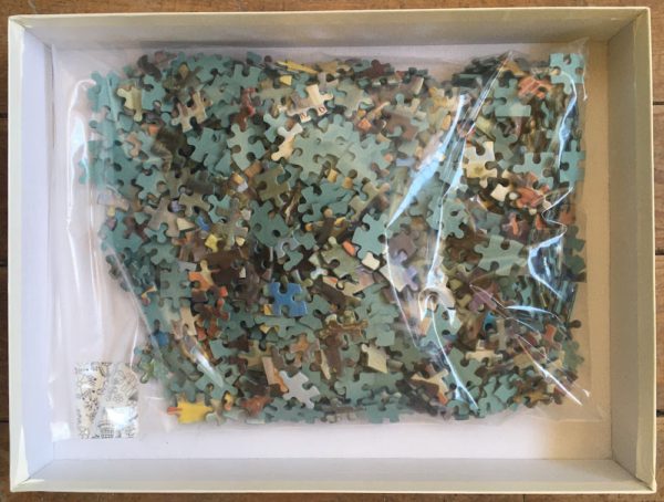 Image of the puzzle 1000, Waddingtons, Provence, Arles Market, by Margaret Loxton, Complete, Picture of the bag