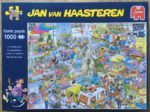 Image of the puzzle 1000, Jumbo, The Holiday Fair, by Jan van Haasteren, Complete, Picture of the Box