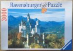 Image of the puzzle 3000, Ravensburger, Neuschwanstein Castle in the Autumn, by Joachim Kinkelin, Incomplete, Picture of the box